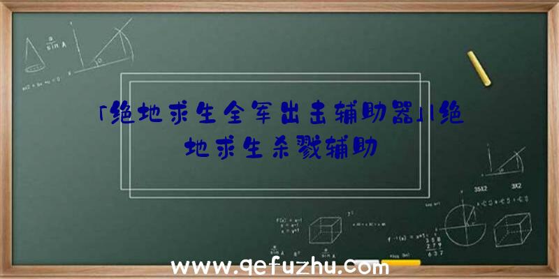 「绝地求生全军出击辅助器」|绝地求生杀戮辅助